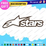 Fits Alpinestars Stars Decals Stickers Vinyl Motocross Moto Alpine Helmet MotoGP - Image 15