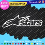 Fits Alpinestars Stars Decals Stickers Vinyl Motocross Moto Alpine Helmet MotoGP - Image 21