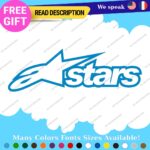 Fits Alpinestars Stars Decals Stickers Vinyl Motocross Moto Alpine Helmet MotoGP - Image 9