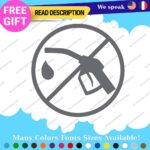 Fits Electric Vehicule Stickers Vinyl Decals Car 100% EV Hybrid Green Gas - Image 12