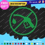 Fits Electric Vehicule Stickers Vinyl Decals Car 100% EV Hybrid Green Gas - Image 3