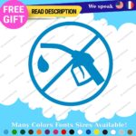 Fits Electric Vehicule Stickers Vinyl Decals Car 100% EV Hybrid Green Gas - Image 9