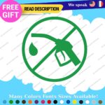 Fits Electric Vehicule Stickers Vinyl Decals Car 100% EV Hybrid Green Gas - Image 10