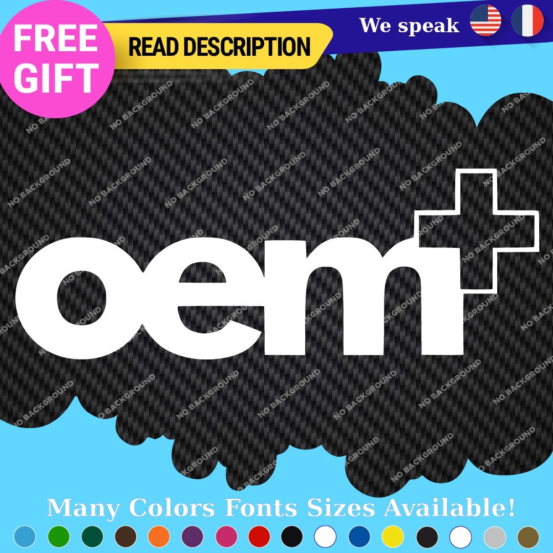 Fits OEM Stickers Vinyl Decals Euro JDM Plus Drift Race Ride Stock Parts 297714297867 Fits OEM + Stickers Vinyl Decals Euro JDM Plus Drift Race Ride Stock Parts - Image 1