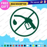 Fits Electric Vehicule Stickers Vinyl Decals Car 100% EV Hybrid Green Gas - Image 27