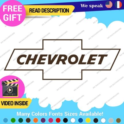 Fits 1964 Chevrolet Decal Stickers Vinyl Chevy Silverado Old Bowtie SS Tailgate