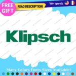 Fits Klipsch Decal Sticker Vinyl Speaker Vintage Subwoofer surround Headphone DJ