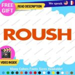 Fits Roush Performance Decals Stickers Vinyl Tuning Racing JDM Ford Mustang Name