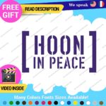 Hoonigan Memorial Windshield Decal Stickers Vinyl Car Ken Drift Peace Hoon JDM - Image 11