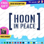 Hoonigan Memorial Windshield Decal Stickers Vinyl Car Ken Drift Peace Hoon JDM - Image 12