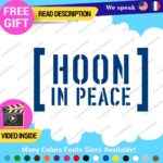 Hoonigan Memorial Windshield Decal Stickers Vinyl Car Ken Drift Peace Hoon JDM - Image 13