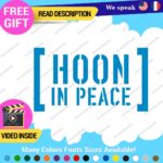 Hoonigan Memorial Windshield Decal Stickers Vinyl Car Ken Drift Peace Hoon JDM - Image 14