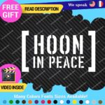 Hoonigan Memorial Windshield Decal Stickers Vinyl Car Ken Drift Peace Hoon JDM