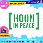 Hoonigan Memorial Windshield Decal Stickers Vinyl Car Ken Drift Peace Hoon JDM - Image 17