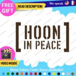 Hoonigan Memorial Windshield Decal Stickers Vinyl Car Ken Drift Peace Hoon JDM - Image 20