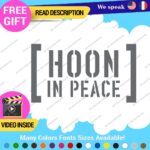 Hoonigan Memorial Windshield Decal Stickers Vinyl Car Ken Drift Peace Hoon JDM - Image 22