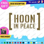 Hoonigan Memorial Windshield Decal Stickers Vinyl Car Ken Drift Peace Hoon JDM - Image 23