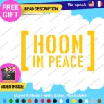 Hoonigan Memorial Windshield Decal Stickers Vinyl Car Ken Drift Peace Hoon JDM - Image 4