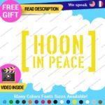 Hoonigan Memorial Windshield Decal Stickers Vinyl Car Ken Drift Peace Hoon JDM - Image 5