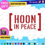 Hoonigan Memorial Windshield Decal Stickers Vinyl Car Ken Drift Peace Hoon JDM - Image 7