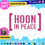 Hoonigan Memorial Windshield Decal Stickers Vinyl Car Ken Drift Peace Hoon JDM - Image 9