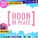 Hoonigan Memorial Windshield Decal Stickers Vinyl Car Ken Drift Peace Hoon JDM - Image 10