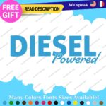Diesel Powered Decals Stickers Vinyl Fuel Gas Truck Only Inside Turbo JDM Tank - Image 25