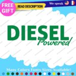 Diesel Powered Decals Stickers Vinyl Fuel Gas Truck Only Inside Turbo JDM Tank - Image 18