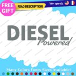 Diesel Powered Decals Stickers Vinyl Fuel Gas Truck Only Inside Turbo JDM Tank - Image 19