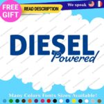 Diesel Powered Decals Stickers Vinyl Fuel Gas Truck Only Inside Turbo JDM Tank - Image 15