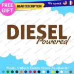 Diesel Powered Decals Stickers Vinyl Fuel Gas Truck Only Inside Turbo JDM Tank - Image 24