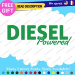 Diesel Powered Decals Stickers Vinyl Fuel Gas Truck Only Inside Turbo JDM Tank - Image 17
