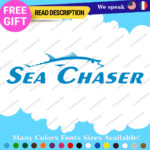 Fit Sea Chaser Boat Decal Sticker Skiff Carolina Cover Center Console Center Top