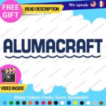 Fits AlumaCraft Wave Name Decal Sticker Vintage Fishing Boat Aluma Water Craft