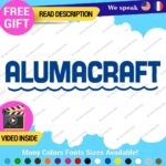 Fits AlumaCraft Wave Name Decal Sticker Vintage Fishing Boat Aluma Water Craft - Image 5