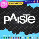 Fits Paiste Decal Sticker Vinyl Cymbal Rude Set Ride Hat Crash Swiss Bell Chime - Image 3