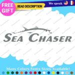 Fit Sea Chaser Boat Decal Sticker Skiff Carolina Cover Center Console Center Top - Image 43