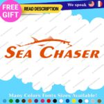 Fit Sea Chaser Boat Decal Sticker Skiff Carolina Cover Center Console Center Top - Image 32