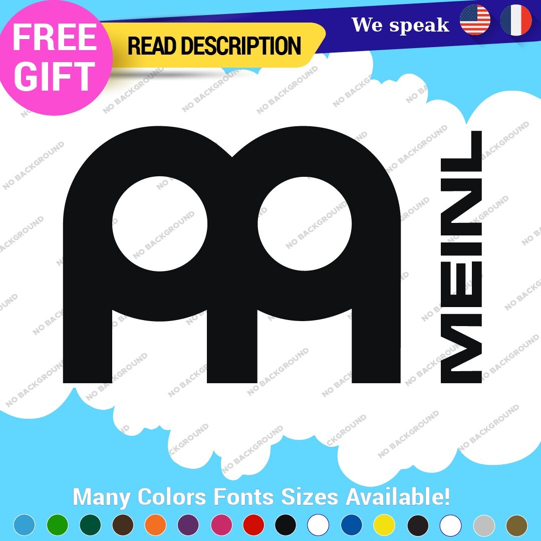 Fits Meinl Cymbals Decals Sticker Vinyl Drums Premium Bass Byzance Crash Pads PA 297353878797 Fits Meinl Cymbals Decals Sticker Vinyl Drums Premium Bass Byzance Crash Pads PA - Image 1
