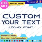 Custom Text Name Azonix Fonts Lettering Die Cut Decal Vinyl Sticker 651 - Image 17