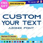 Custom Text Name Azonix Fonts Lettering Die Cut Decal Vinyl Sticker 651 - Image 18