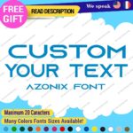 Custom Text Name Azonix Fonts Lettering Die Cut Decal Vinyl Sticker 651 - Image 19