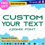 Custom Text Name Azonix Fonts Lettering Die Cut Decal Vinyl Sticker 651 - Image 20