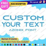 Custom Text Name Azonix Fonts Lettering Die Cut Decal Vinyl Sticker 651 - Image 25