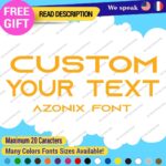Custom Text Name Azonix Fonts Lettering Die Cut Decal Vinyl Sticker 651 - Image 10