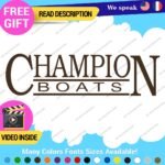 Fits Champion Boat Decals Vinyl Stickers Logo Fishing Bass  Graphic - Image 15