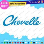 Fits Chevelle Decals Stickers Vinyl SS Muscle Hot Car Chevy Script 396 Nova Cady