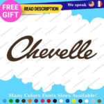 Fits Chevelle Decals Stickers Vinyl SS Muscle Hot Car Chevy Script 396 Nova Cady - Image 20