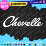 Fits Chevelle Decals Stickers Vinyl SS Muscle Hot Car Chevy Script 396 Nova Cady - Image 3