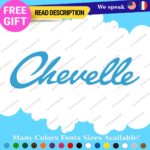 Fits Chevelle Decals Stickers Vinyl SS Muscle Hot Car Chevy Script 396 Nova Cady - Image 25